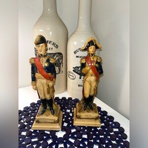 Antique Porcelain Napoleonic Sculptures 10 inch Height